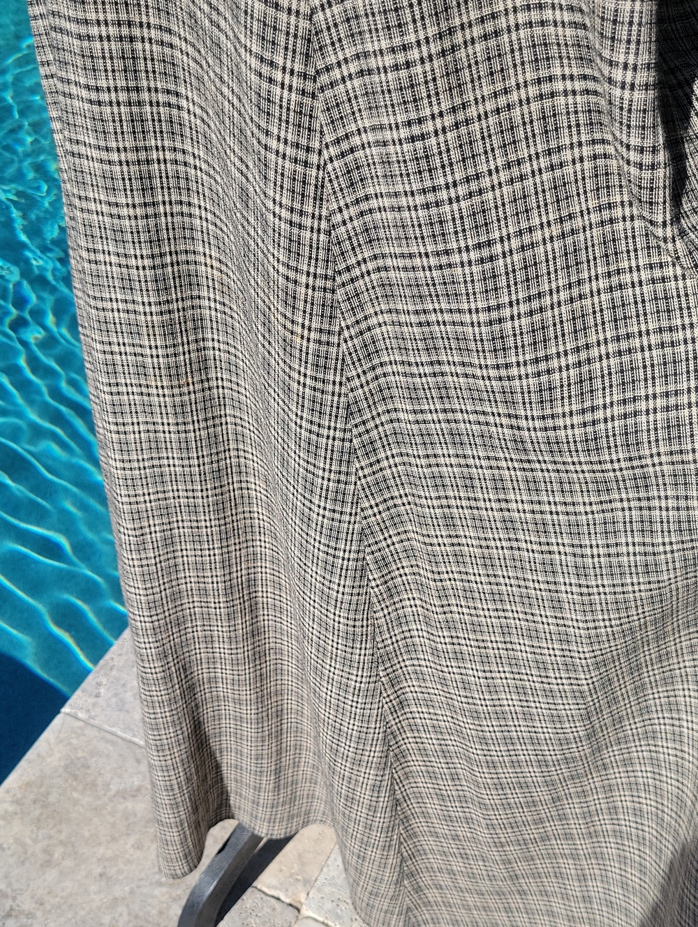 Vintage 90s Plaid Overall Maxi Dress With Side Button Detail - Picture 10 of 16